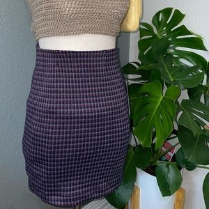 Jolt squared mini skirt.